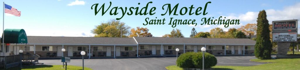 Wayside Motel and parking lot